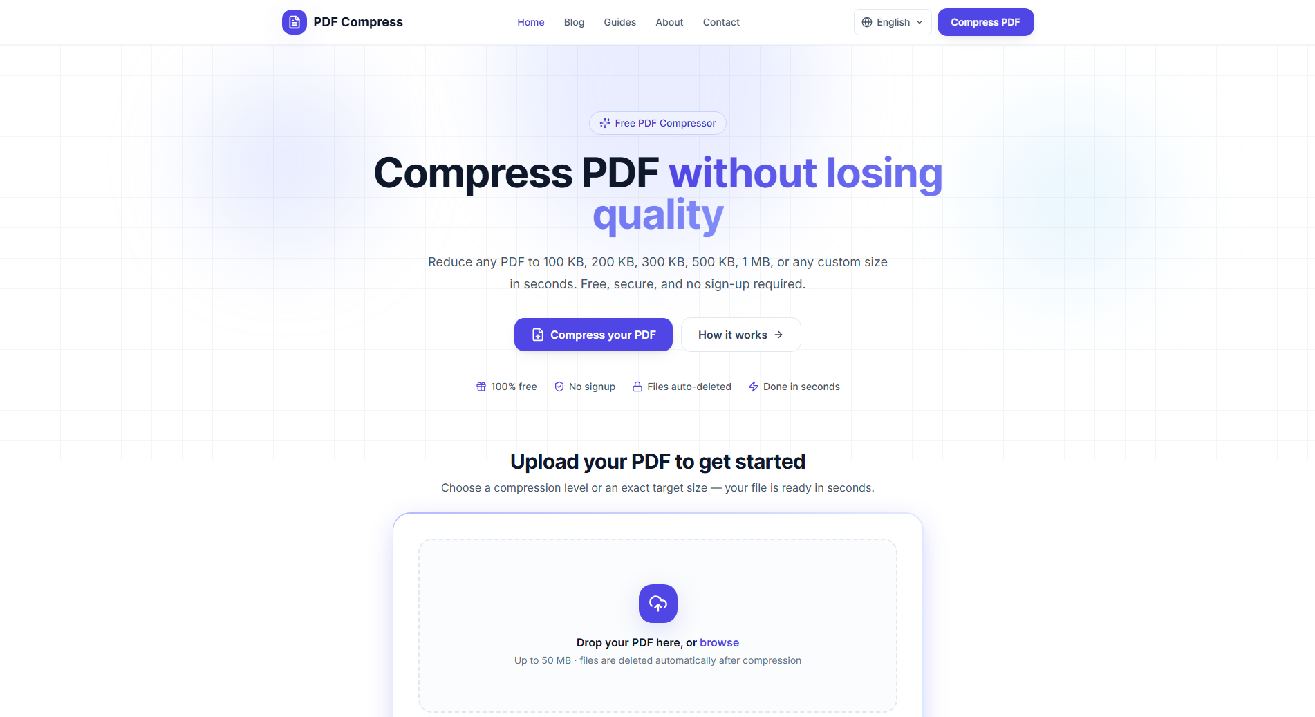The PDF Compress — custom PHP PDF compressor & SEO