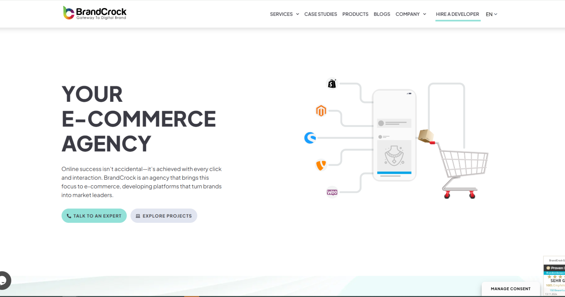 BrandCrock — WordPress build & SEO
