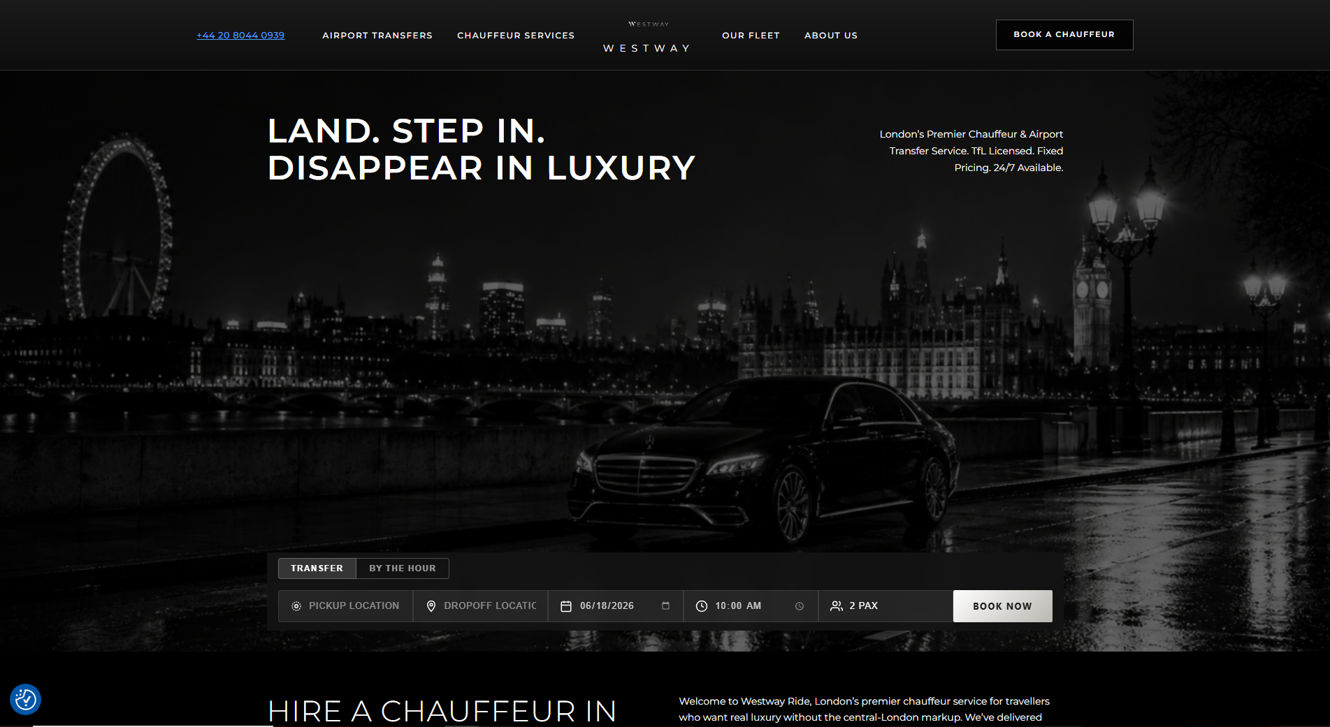 Westway Ride — custom WordPress build, semantic & local SEO
